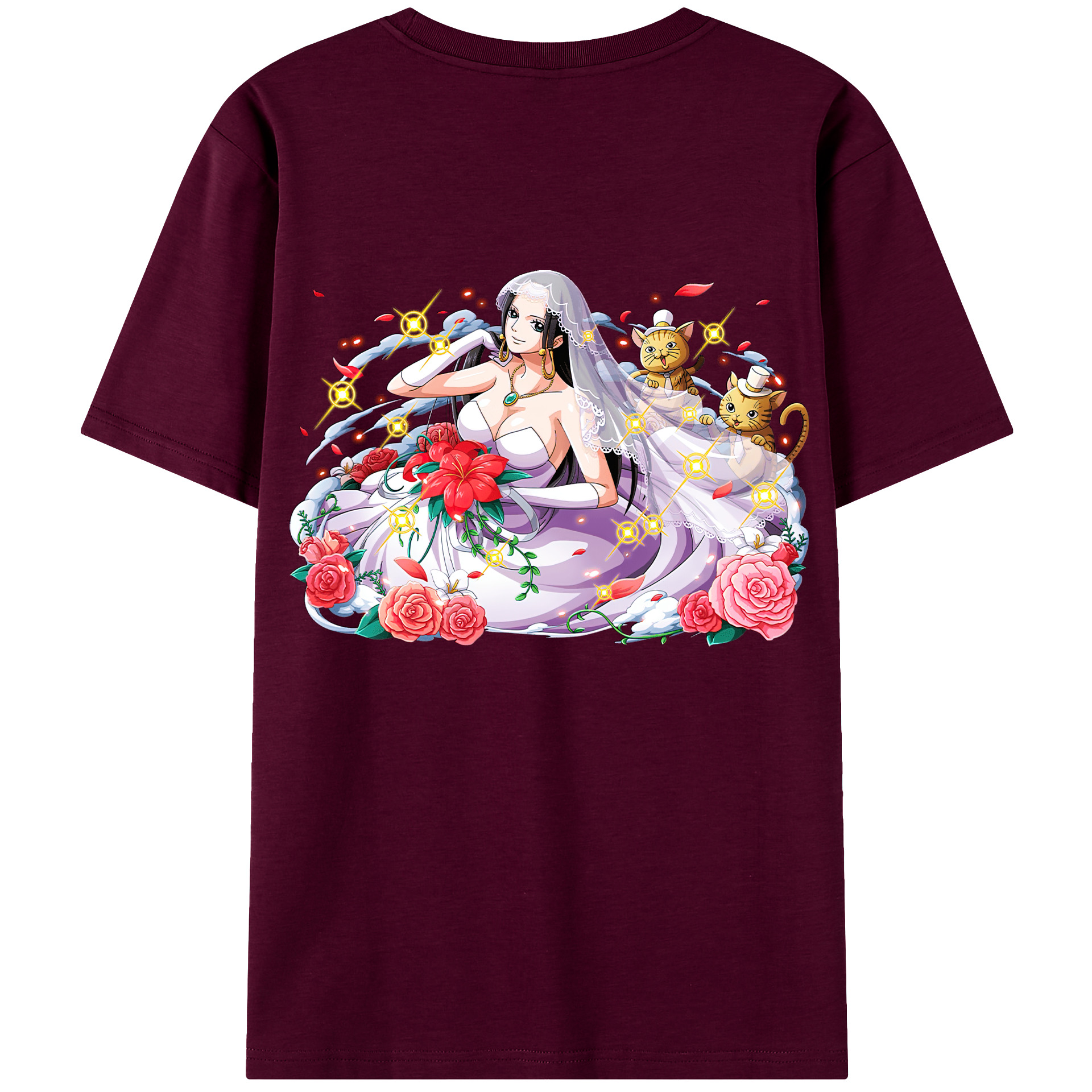 ワンピース ボア・ハンコック ONE PIECE Boa·Hancock レディース半袖Tシャツ(バックプリント)